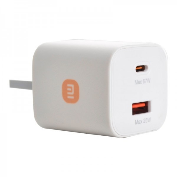 شارژر شیائومی مدل 67 وات به همراه کابل تبدیل USB-C